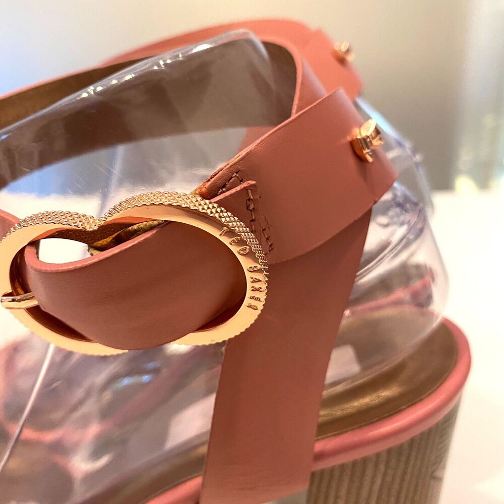 Ted Baker‎ London Milly Women's Pink Block Heels Sandals EU Size 38.5 US Size 8 - Picture 12 of 12